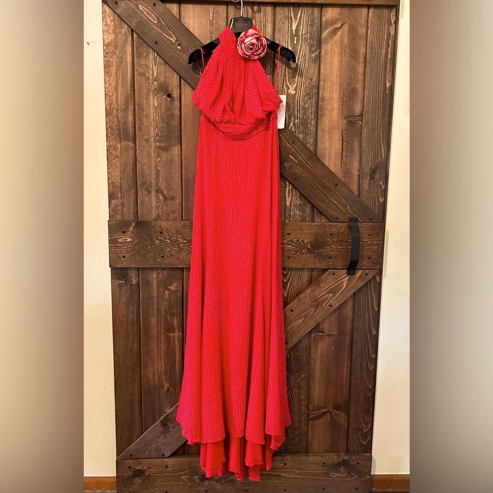 🍄 Stunning NWT formal authentic ESCADA gown w matching shoes!🍄 - Picture 9 of 15